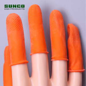 Orange Anti-Slip Industrial Latex <strong>Finger</strong> Cots Antistatic <strong>Finger</strong> <strong>Stall</strong> - Product Image 2