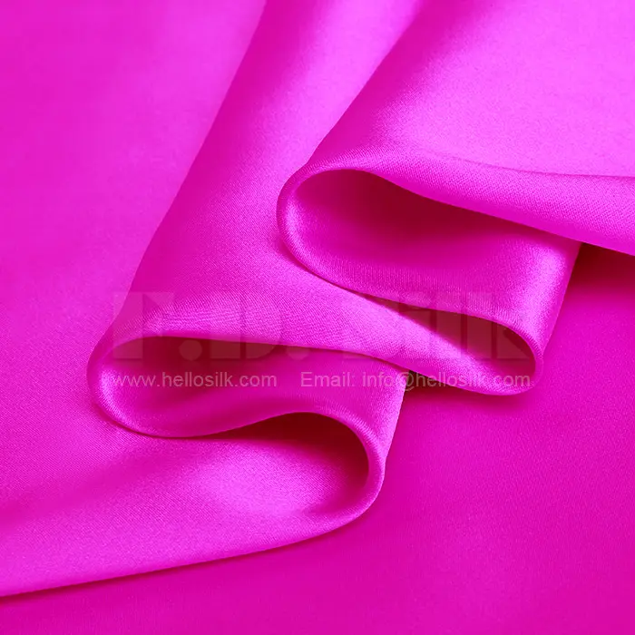 satin silk fabric 19mm silk satin charmeuse fabric silk satin crepe fabric NO.23 plum purple