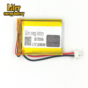 Plug 2.5-2 P 3.7 V 703545 1500 mah factory high quality lithium polymer battery rechargeable li-ion battery lipo - Product Image 2