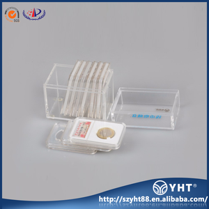 Personalized velvet <strong>coin</strong> <strong>presentation</strong> display <strong>box</strong> YONGHENGTAI for 10 commemorative <strong>coin</strong> slabs - Product Image 4
