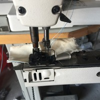 Machine à coudre industrielle à double aiguilles à point de chaînette Juki-1190M 1261 à alimentation par le bras, en bon état d'occasion