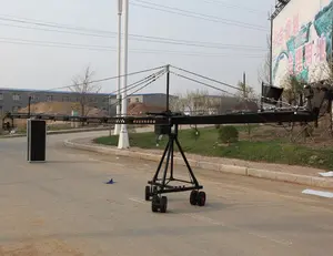 Metros de 15 Câmera Grua Jimmy Jib Triângulo