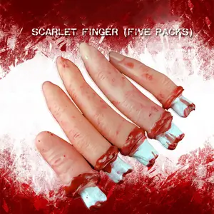 Cosplay Props Terreur Afgehakte Bloody Fake Vinger Halloween