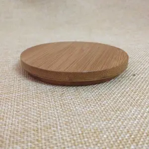 74mm için bambu kapaklı cam kavanoz bambu kapak kavanoz