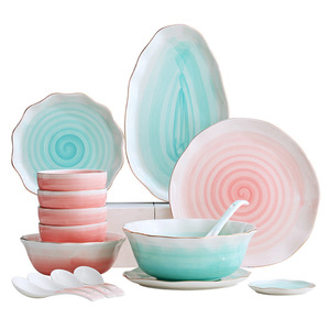 Vajilla Moderna <span class=keywords><strong>de</strong></span> Lujo, Diseño <span class=keywords><strong>de</strong></span> Mármol, Plato Redondo <span class=keywords><strong>de</strong></span> Cerámica, Vajilla <span class=keywords><strong>de</strong></span> Porcelana para Bodas, Novedades <span class=keywords><strong>2022</strong></span> - Product Image 1