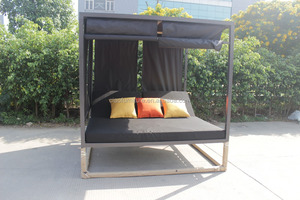 Fashion Aluminium Sunbed <strong>Outdoor</strong> <strong>Sofa</strong> <strong>Bed</strong> with Canopy - Product Image 4