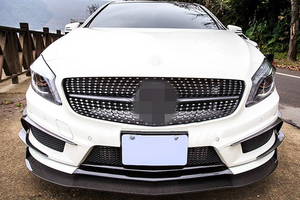 Labbro Paraurti Anteriore in Fibra di Carbonio W176 per <span class=keywords><strong>Mercedes</strong></span> <span class=keywords><strong>Benz</strong></span> Classe <span class=keywords><strong>A</strong></span> W176 A250 A45 AMG <span class=keywords><strong>2014</strong></span>-2016 - Product Image 5