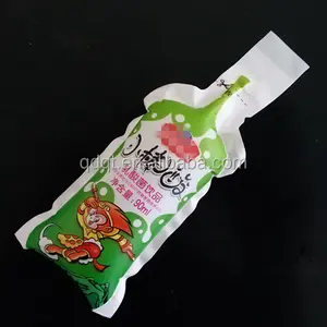 kids easily suck liquid skim milk packaging bag with vivid shape