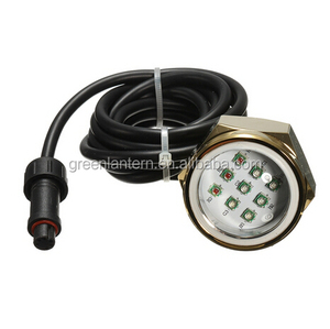 Led Marine Lamp 27W Multi-color RGB Boat Drain Plug <strong>Light</strong> 9LEDs Underwater Boat <strong>Light</strong> IP68 Titanium Alloy <strong>Shell</strong> - Product Image 3
