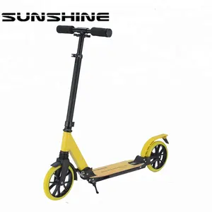 200毫米PU大轮踢踏板车铝踏板双轮脚踏踏板车成人工厂供应来自中国OEM