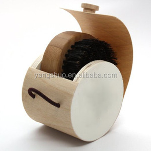 Vente en gros ensemble de blaireaux de rasage compacts ronds en bambou à poils de sanglier <span class=keywords><strong>brosse</strong></span> à <span class=keywords><strong>barbe</strong></span> de type laser - Product Image 1