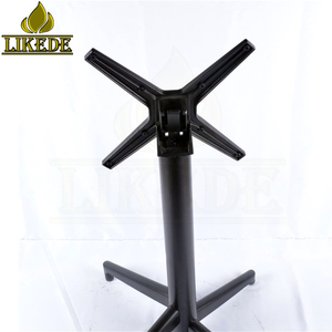 حار بيع تكويم انفصال طاولة قابلة للطي الساقين قاعدة قاعدة من الحديد الزهر - Product Image 3