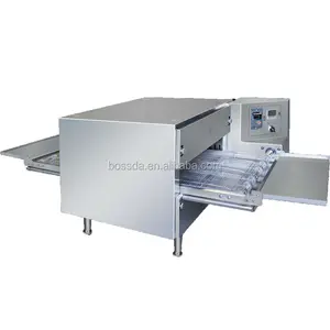 Bossda uso comercial de cozinha equipamentos de cozinha transportador de gás elétrico pizza forno