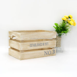 Lot de 3 boîtes <span class=keywords><strong>à</strong></span> <span class=keywords><strong>pommes</strong></span> en bois bon marché en paulownia de style vintage Vente en gros <span class=keywords><strong>à</strong></span> vendre - Product Image 4