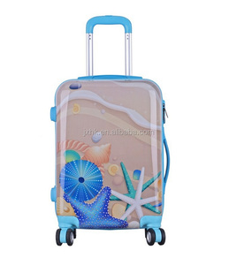 <span class=keywords><strong>Polycarbonate</strong></span> PC matériel impression conception bagages rétractable en <span class=keywords><strong>aluminium</strong></span> chariot système fermeture éclair bagages unisexe voyage <span class=keywords><strong>valise</strong></span> - Product Image 2