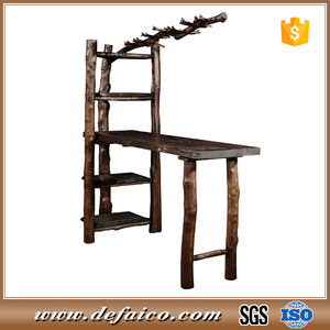 2017 Nuovo Rustico Industriale Bar In Legno Massello Mobili - Product Image 2