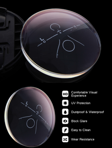 Quang Học 1.591 Polycarbonate <span class=keywords><strong>Progressive</strong></span> <span class=keywords><strong>HMC</strong></span> Mắt Kính - Product Image 4