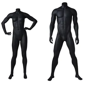 Full body gespierde sexy zwarte spier oefenpop mannelijke man of sterke vrouwelijke bodybuilder mannequins voor koop