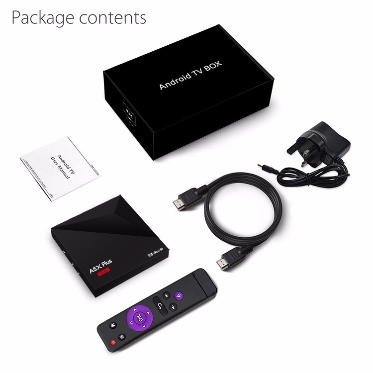 A5X Plus Mini Android 7.1 TV BOX kodi 17.1 Rockchip RK3328 Quad Core 1 GB/8 GB WiFi UHD 4 K H.265 VP9 HDR10 Media Player MINI PC