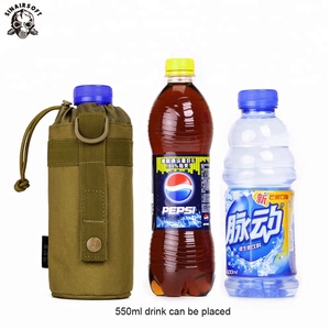 MOLLE tactical militar botella <span class=keywords><strong>del</strong></span> ejército escalada titular d-ring cordón bolsa senderismo viajes durable bolsa de agua bolsa - Product Image 5