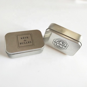 Simple small cheap soap packaging rectangular metal tin box