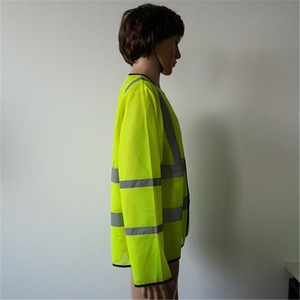 Ropa camisetas que hace <span class=keywords><strong>punto</strong></span> de <span class=keywords><strong>punto</strong></span> TC seguridad reflector amarillo la ue caliente de la venta de manga larga de la camiseta - Product Image 2