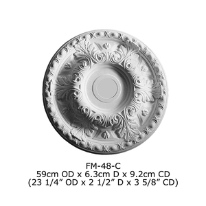 Ornamenti di poliuretano Ad Alta Densità Bella PU Decorativa tetto del soffitto di design - Product Image 4