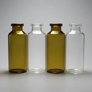 Botol Kaca Tabung Borosilikat Rendah Transparan 30Ml, Botol Kaca