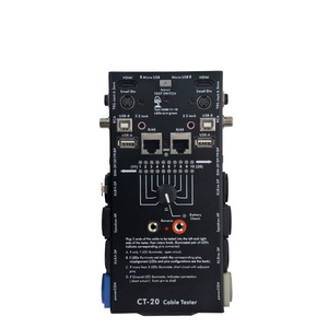 เครื่องทดสอบสาย Rj45สัญญาณเสียงเครือข่าย CT-20สัญญาณเสียงความถูกต้องแบบมืออาชีพด้วยสาย USB สีดำ - Product Image 1
