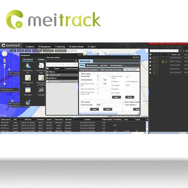 艦隊管理のためのMeitrackホットセールGPS追跡ソフトウェア