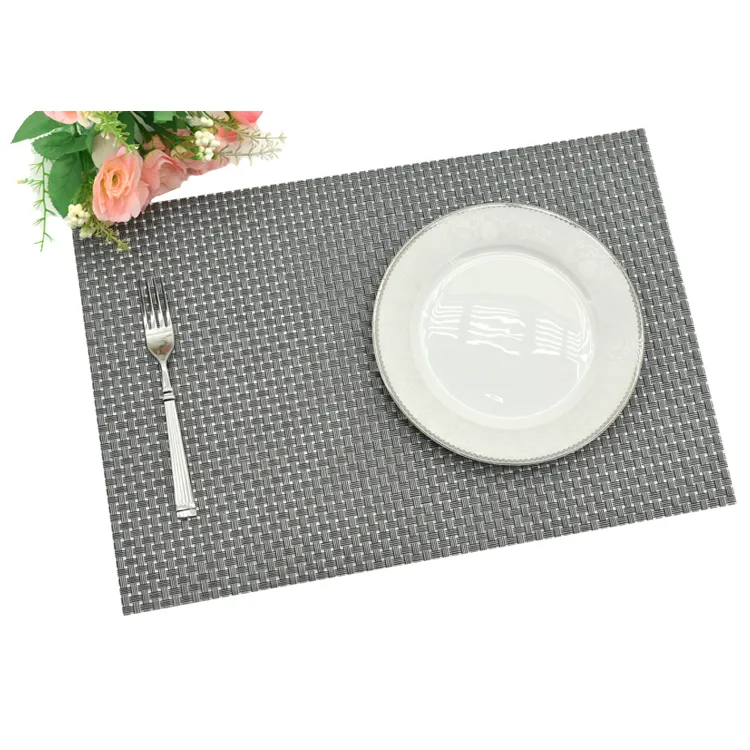 प्लास्टिक पीवीसी मेज चटाई Placemat सेट Coasters नैपकिन आउटडोर डाइनिंग प्लेड Placemat Tableware चटाई पैड के लिए घर शादी की पार्टी सजावट