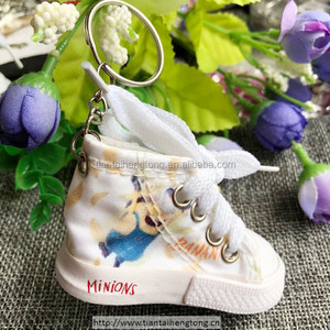 Mini llavero pequeño zapatillas de lona mini complementos logotipo personalizado - Product Image 4