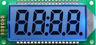 Monochrome segment pin verbindung 4 digit lcd display angepasst