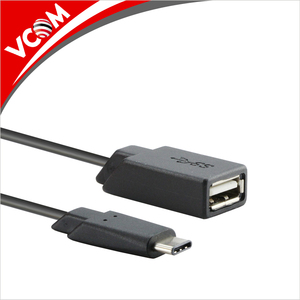 Negro de alta velocidad OTG transmisión de datos 5 5gbps tipo <span class=keywords><strong>C</strong></span> macho <span class=keywords><strong>a</strong></span> <span class=keywords><strong>USB</strong></span> 3.0 <span class=keywords><strong>hembra</strong></span> adaptador de cable - Product Image 1