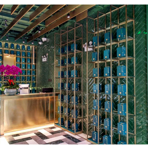 LUX Centro comercial personalizado Tienda de té de burbujas Diseño de interiores Madera contrachapada Té de la leche Café Kiosco Decoración - Product Image 6