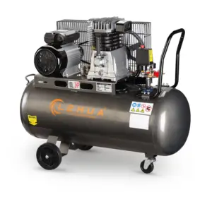 Hot Koop Zuiger 3hp 2.2kw Luchtcompressor Druk 10bar 100L Tank Te Koop