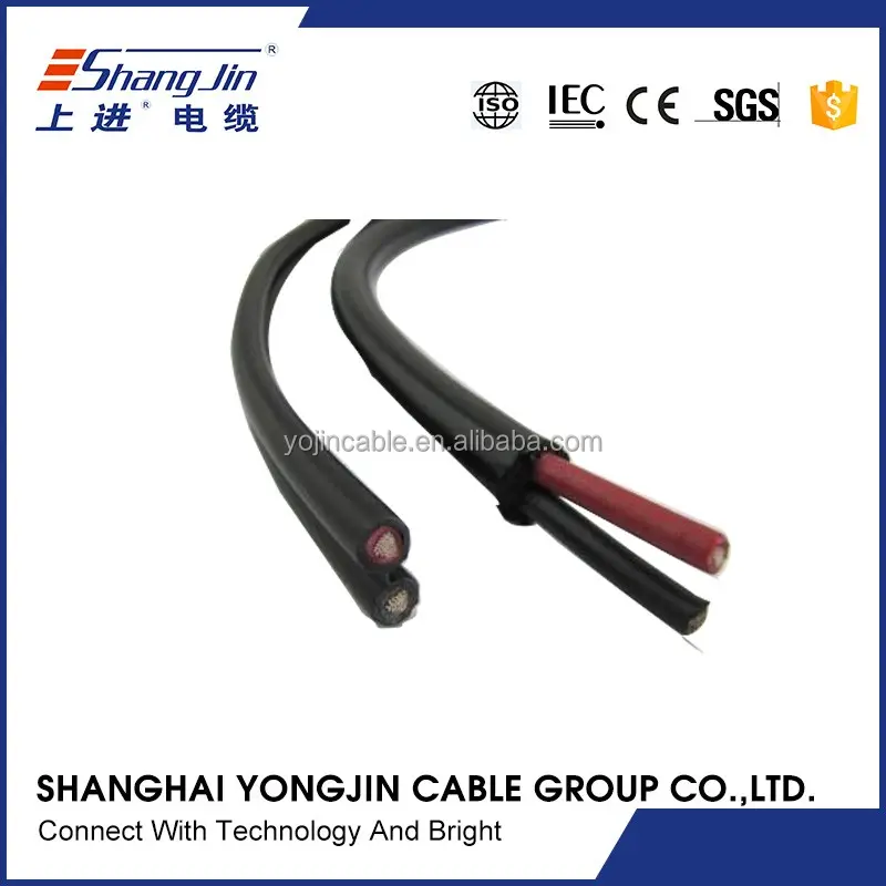 Dos núcleos cable PV solar 2x4 sqmm