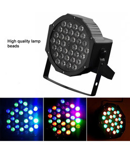 Luci portatili per il controllo del suono da Night Club luci da palcoscenico 36 RGB LED Flat <span class=keywords><strong>Par</strong></span> Can - Product Image 4