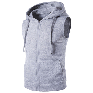 Sweats à capuche <span class=keywords><strong>sans</strong></span> manches vierges personnalisés <span class=keywords><strong>sans</strong></span> manche couleur unie <span class=keywords><strong>sans</strong></span> logo pour l'hiver - Product Image 6