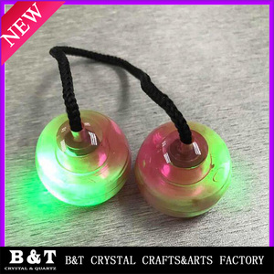 Thumb chucks finger yoyo <span class=keywords><strong>ball</strong></span> roll with led light - Product Image 5