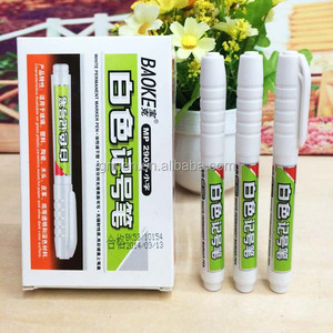 Marqueur permanent imperméable de couleur blanche, marqueur <span class=keywords><strong>indélébile</strong></span> <span class=keywords><strong>blanc</strong></span> - Product Image 1