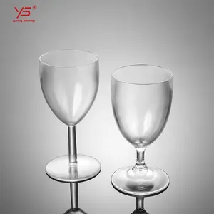 عالية الجودة البولي drinkware unbreakware كأس للنبيذ صنع في الصين
