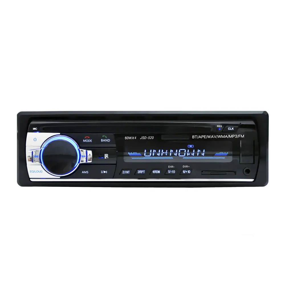 Car MP3 Player Stereo Autoradio Car Radio BT 12V In-dash 1 Din FM Aux In Receiver SD USB MP3 MMC WMA JSD-520