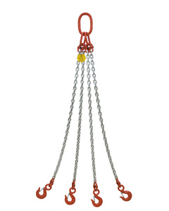 2ton 4 Tấn Lashing Riggings <span class=keywords><strong>Crane</strong></span> 4 Chân Nâng <span class=keywords><strong>G80</strong></span> Chuỗi Sling Với Hook - Product Image 1