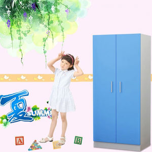 Custom Kleine Houten Student Garderobe Blauw Kid Garderobe Kast - Product Image 4