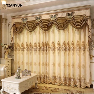 <span class=keywords><strong>Tende</strong></span> di Lusso Oscuranti in Stile Europeo <span class=keywords><strong>Beige</strong></span> con Ricamo a Pepe, 100% Poliestere, per Tutte le Stagioni, con Occhielli per la Casa - Product Image 3