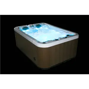 Außenluft massage Whirlpool Acryl Spa Whirlpool für 3 Personen