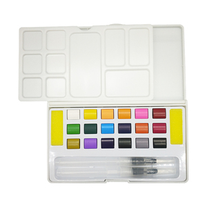 Haute qualité 18 couleurs <span class=keywords><strong>peinture</strong></span> demi-pan <span class=keywords><strong>aquarelle</strong></span> Palette boîte pour <span class=keywords><strong>aquarelle</strong></span> solide - Product Image 5