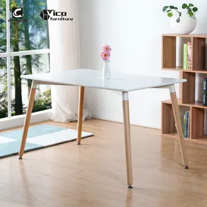 Atasan Meja Makan Kayu Mdf, Furnitur Dapur Modern Warna Hitam Putih