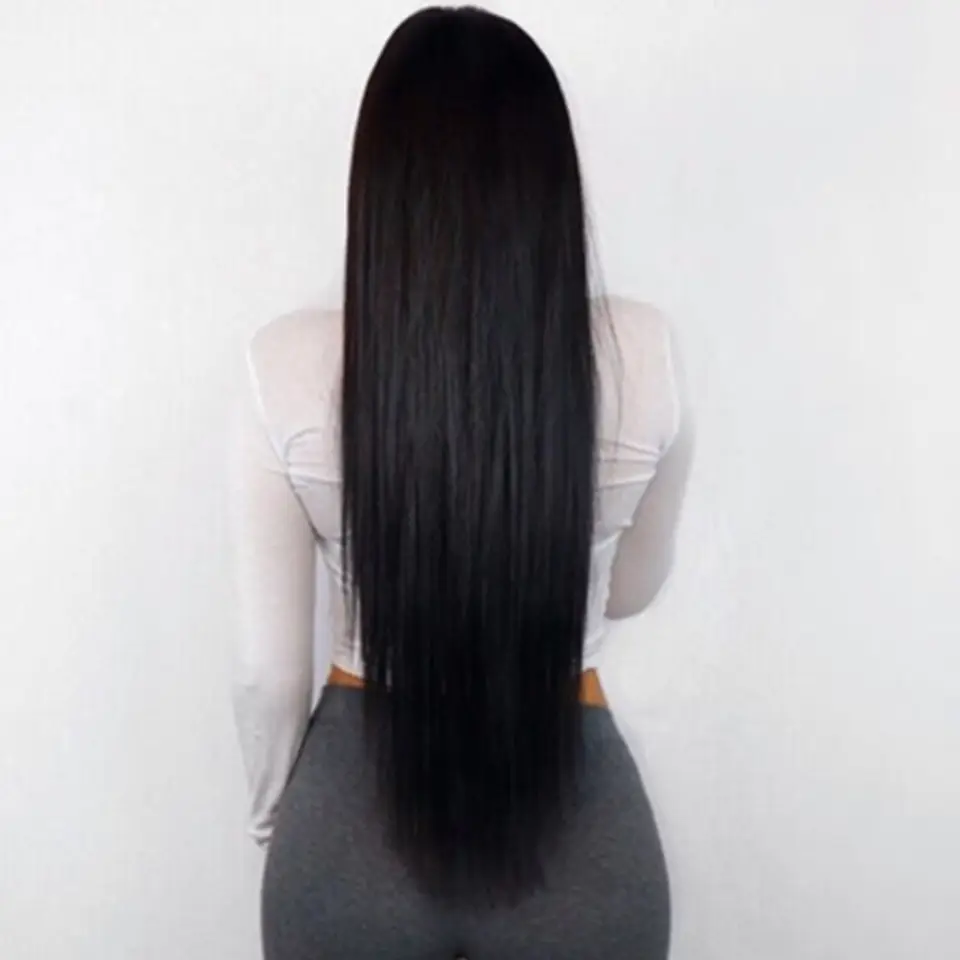 Cambodian Virgin Human Hair Bundle Straight Long Hair Extension 32 34 36 38 40 inches Raw Hair Weave 3 To 5 Days Free Shipping